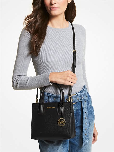 michael kors mercer pebble leather crossbody|Michael Kors tan crossbody bag.